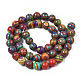 Round Dyed Gemstone Beads Strands US-G-R251-02D-2