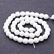 Synthetic White Agate Beads Strands US-G-D419-8mm-01-3