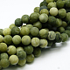 Round Frosted Natural TaiWan Jade Bead Strands US-G-M248-10mm-02-3