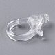 Transparent Plastic Lobster CLaw Clasps US-KY-H005-A13-4