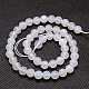 Natural White Agate Beads Strands US-G-G542-10mm-20-2