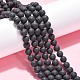 Natural Black Agate Beads Strands US-G-H1617-4