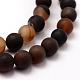 Frosted Natural Agate Beads Strands US-G-F369-8mm-3