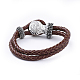 Leather Snap Bracelet Making US-AJEW-R022-10-4