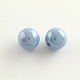 AB Color Plated Acrylic Round Beads US-SACR-Q109-6mm-M-2