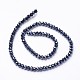 Electroplate Glass Beads Strands US-EGLA-D020-6x4mm-35-2