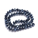Faceted Rondelle Glass Beads Strands US-GR8MMY-27L-2