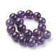 Natural Amethyst Beads Strands US-G-G099-12mm-1-2