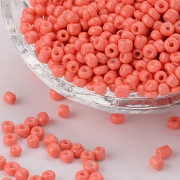 Baking Paint Glass Seed Beads US-SEED-S003-K16