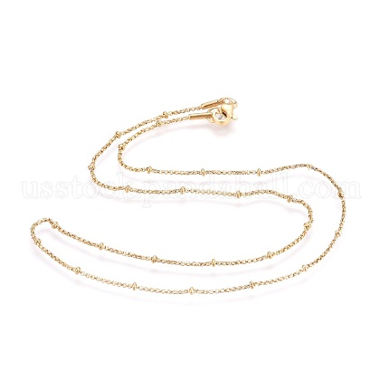 304 Stainless Steel Box Chain Necklaces US-NJEW-F248-12A-G-1