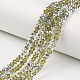 Electroplate Transparent Glass Beads Strands US-EGLA-A034-T8mm-M04-1