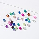20 Colors Spray Painted Crackle Glass Beads Strands US-CCG-X0012-01-8mm-5