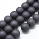 Rubberized Style Acrylic Beads Strands US-MACR-S835-20mm-03-1