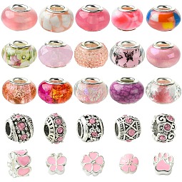 50Pcs Resin European Beads US-RESI-CJC0050-01B