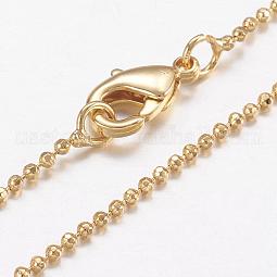 Brass Ball Chain Necklaces US-MAK-L009-06G