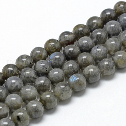 Natural Labradorite Beads Strands US-G-R446-8mm-14-1