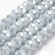 Electroplate Glass Beads Strands US-EGLA-D020-8x5mm-47-1