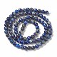 Natural Lapis Lazuli Round Beads Strands US-G-I181-09-4mm-2