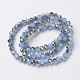 Electroplate Glass Beads Strands US-EGLA-A034-J8mm-S02-2