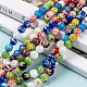 Handmade Millefiori Glass Beads Strands US-LK14-7