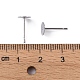 304 Stainless Steel Flat Round Blank Peg Stud Earring Findings US-STAS-S028-25-3