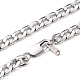 Men's 304 Stainless Steel Cuban Link Chain Necklaces US-NJEW-JN03170-02-1