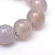 Round Natural Grey Agate Bead Strands US-G-R345-8mm-07-4