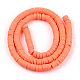 Handmade Polymer Clay Beads Strands US-CLAY-R089-6mm-064-6