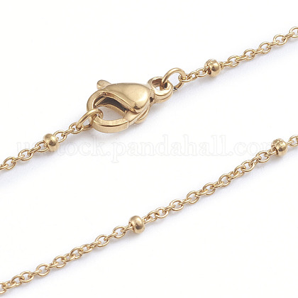 304 Stainless Steel Satellite Chain Necklaces US-NJEW-L173-012-G-1