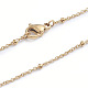 304 Stainless Steel Satellite Chain Necklaces US-NJEW-L173-012-G-1