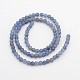Natural Blue Aventurine Round Beads Strands US-G-N0120-08-4mm-2