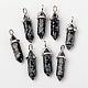 Natural Snowflake Obsidian Double Terminated Pointed Pendants US-G-F295-05A-1