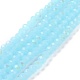Electroplate Glass Beads Strands US-EGLA-A034-J8mm-L06-1