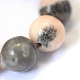 Natural Zebra Jasper Round Bead Strands&nbsp;US-X-G-E334-8mm-11-4