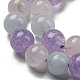 Natural Aquamarine & Rose Quartz & Amethyst Beads Strands US-G-D0013-68-6MM-3