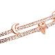 SHEGRACE Simple Fashion Rose Gold Plated Brass Link Bracelet US-JB70A-3