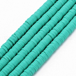 Handmade Polymer Clay Bead Strands US-CLAY-T002-6mm-50