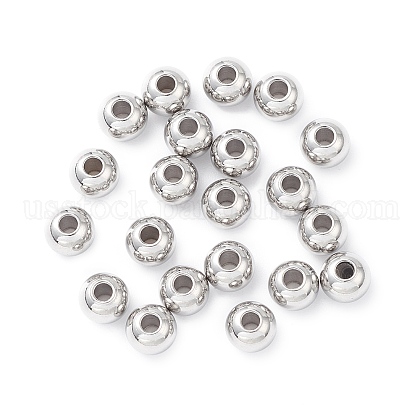 304 Stainless Steel Spacer Beads US-STAS-T021-6-1