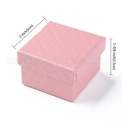 Square Cardboard Ring Boxes&nbsp;US-CBOX-S020-02-3