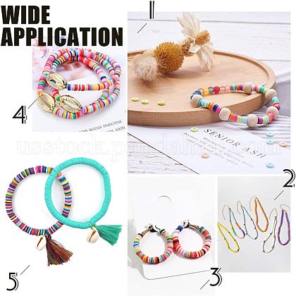 Handmade Polymer Clay Beads&nbsp;US-CLAY-R067-3.0mm-22-3