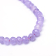 Faceted Rondelle Dyed Natural White Jade Bead Strands&nbsp;US-X-G-R343-6x8-03-3