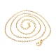Brass Chain Necklacess US-KK-P205-01G-2