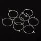 Silver Color Plated Brass Earring Hoops US-X-EC067-2S-4