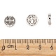 Antique Silver Tone Saint Benedict Medal Tibetan Style Alloy Beads US-X-TIBEB-A20405-AS-LF-5