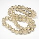 Electroplate Frosted Crystal Glass Bicone Beads Strands US-EGLA-F038-A13-3