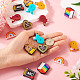 16Pcs 8 Style Food Grade Eco-Friendly Silicone Focal Beads&nbsp;US-SIL-TA0001-74-6