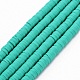 Handmade Polymer Clay Bead Strands US-CLAY-T002-6mm-50-1