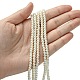 Eco-Friendly Dyed Glass Pearl Round Beads Strands US-HY-A002-4mm-RB001-4