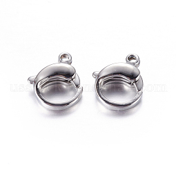 304 Stainless Steel Lobster Claw Clasps US-STAS-H001