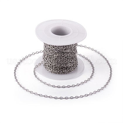 304 Stainless Steel Textured Cable Chains US-CHS-H007-05P-1